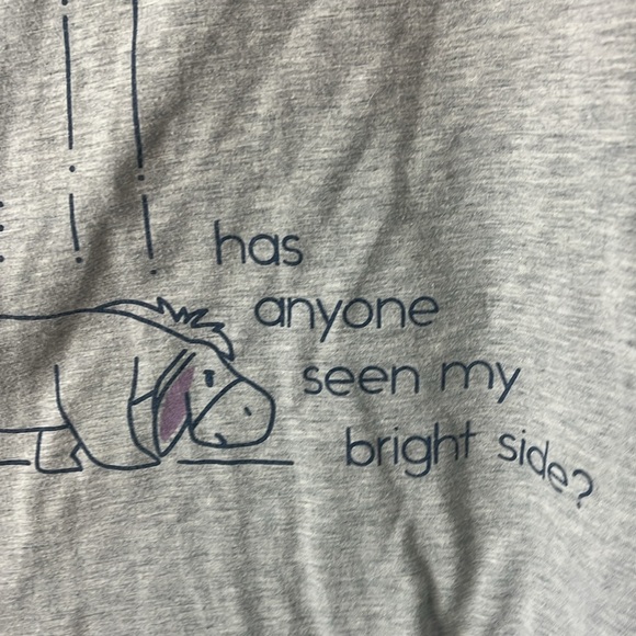 DISNEY Eeyore Winnie the Pooh Gray Short Sleeve T-Shirt - Picture 3 of 4